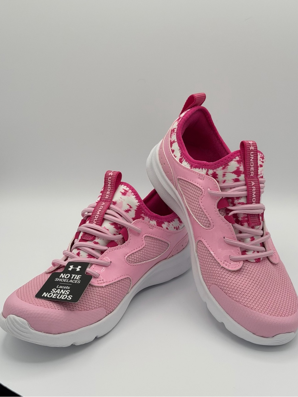 Under Armour Girls Pink Athletic Sneakers